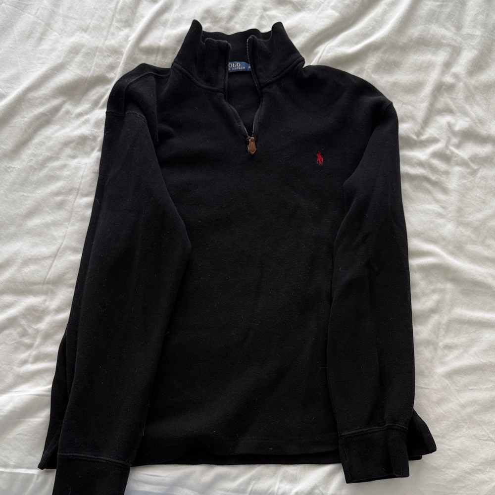 Polo by Ralph Lauren Black Zip-Up Sweater for Men